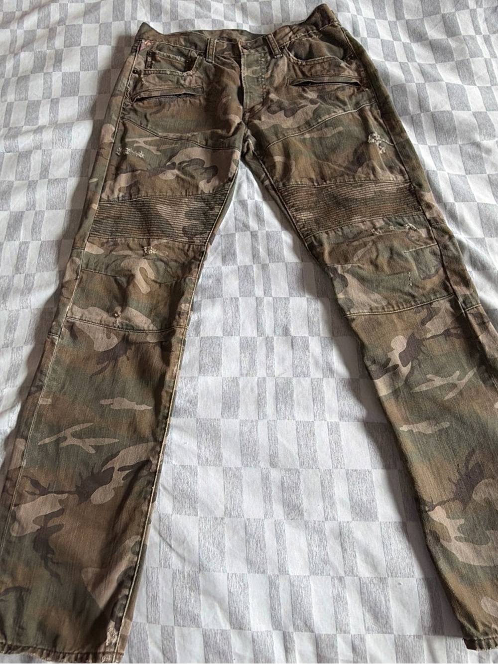 Men's Camo Utility Pants - Olive Camo
